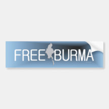 T-STÜCK geben Birma frei Autosticker