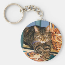 Tabby-Katzen-Schlüsselkette Schlüsselbänder