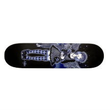 "Tabitha" blaues gotisches Engels-Kunst-Skateboard Individuelle Skateboards