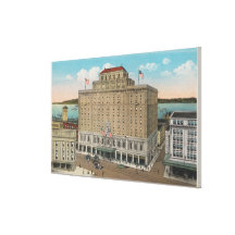 Tacoma, WA - Ansicht des Hotels Winthrop Galerie Falt Leinwand