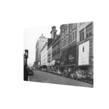 Tacoma, WA Ansicht von Broadway schauend Nord Leinwanddruck
