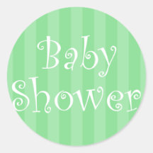 Tadelloser grüner Babyparty-Aufkleber
