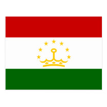 Tadschikistan-Flaggen-Postkarte postkarten