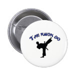 Taekwondo- - Taekwondo-Kampfkunst-Entwurf Anstecknadelbutton