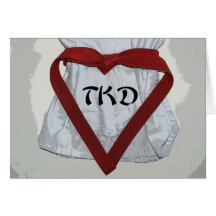 Taekwondo-Valentinsgruß Karten