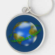 Tag der Erde-Kugel Keychain Schlüsselbänder