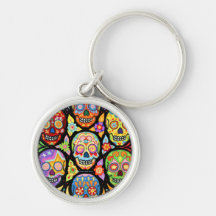 Tag des toten Keychain Schlüsselband