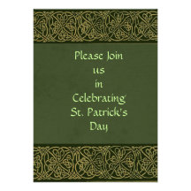 Tag St. Patricks laden ein Individuelle Ankündigungskarte