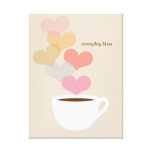 Tägliche Bliss-Kaffee-Liebe-Kunst-Leinwand Leinwand Druck