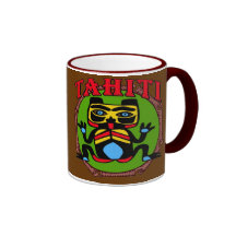 Tahiti-Frosch Kaffee Tassen