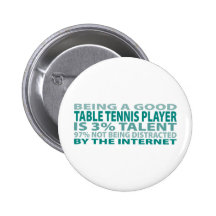 Talent des Tischtennis-Spieler-3% Anstecknadelbutton