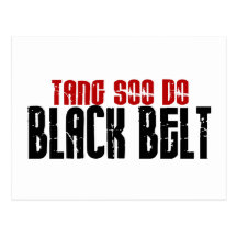 Tang Soo tun Gürtel-Karate Postkarte