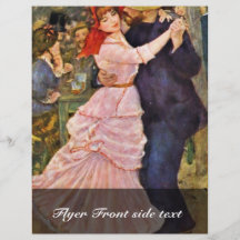 Tanz bei Bougival durch Pierre-Auguste Renoir Flyerbedruckung