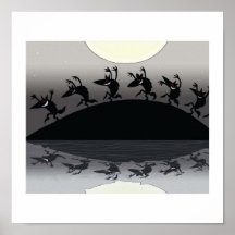 Tanz der Werewolves Plakatdruck