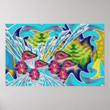 Tanz des Mugwumps-Druckes Poster