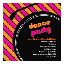 Tanz-Party Einladung
