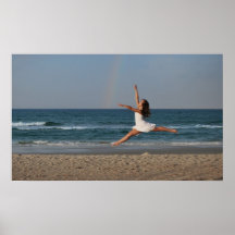 Tänze mit Regenbogen-Plakat