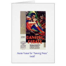 Tanzen-Piraten-Film-Plakat Grußkarten