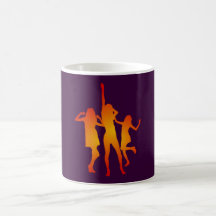 tanzende Frauen dancing women Kaffee Haferl