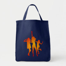 tanzende Frauen dancing women Leinentasche