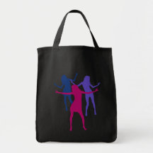 tanzende Frauen dancing women Leinentasche