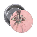 Tänzer angesehen von der Rückseite von Edgar Degas Anstecknadelbutton