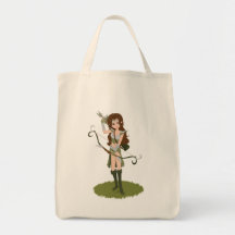 Taren das Bogenschütze-Kriegers-Elf-Mädchen Taschen