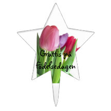 Tårtdekoration "grattis på Födelsedagen" Cake Toppers