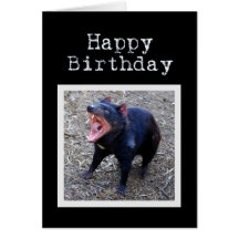 Tasmanischer Teufel-alles Gute zum Geburtstag Karte