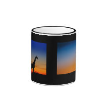Tasse Giraffen Sonnenuntergang