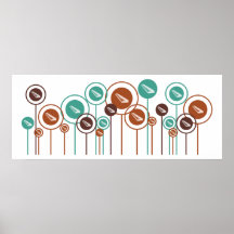Tastatur-Gänseblümchen Plakatdruck