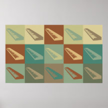 Tastatur-Pop-Kunst Plakate