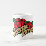 Tätowierungs-Rosen-Brautjungfern-Becher Teetasse
