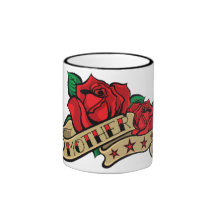 Tätowierungs-Rosen-Mutter Tasse