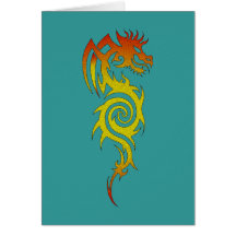 Tattoo Drache dragon Karte