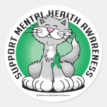Tatzen für Gesundheits-Katze Runde Sticker