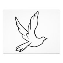 Tauben-Symbol Personalisierte Ankündigung