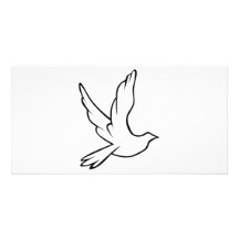 Tauben-Symbol Photo Karten Vorlage