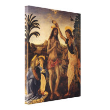 Taufe von Christus durch Andrea del Verrocchio Galerie Faltleinwand