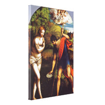 Taufe von Christus durch Parmaiggani Leinwand Drucke