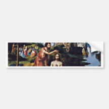 Taufe von Christus durch Patinir Joachim (beste Qu Auto Aufkleber