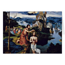 Taufe von Christus durch Patinir Joachim (beste Qu Karte