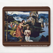 Taufe von Christus durch Patinir Joachim (beste Qu Mauspads