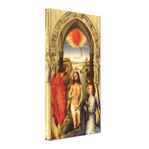 Taufe von Christus durch Rogier van der Weyden Leinwand Drucke