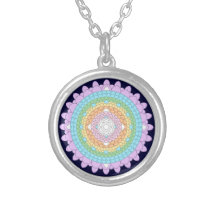 Tausend Blumenblatt-Lotus-Mandala-Halskette