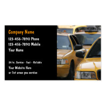 Taxi-Visitenkarten