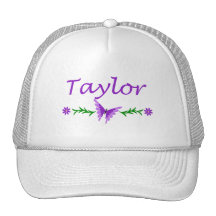 Taylor (lila Schmetterling) Baseball Cap