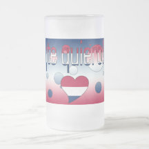 ¡ Te Quiero! Amerika-Flagge färbt Pop-Kunst Kaffeehaferl