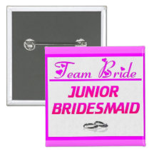 Team-Braut-Jünger-Brautjungfer Anstecknadel