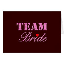 Team-Braut-Thema Karten